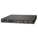 PLANET GS-4210-16UP4C 16-Port 10/100/1000T 802.3bt PoE++ plus 4-Port Gigabit TP/SFP Combo Managed Switch